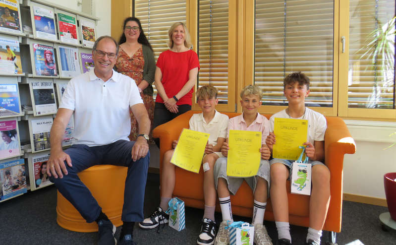 Manuel Neudecker, Sebastian Feldmeier und Vincent Clos, Daniela Prebeck, Elisabeth Graßl und Ulirch Kosterhon